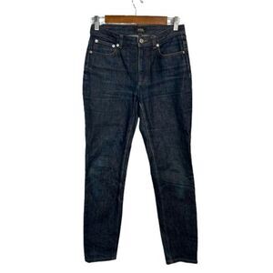A.P.C. Jeans Womens 26 Blue Denim Dark Wash High Standard Straight Leg Selvedge